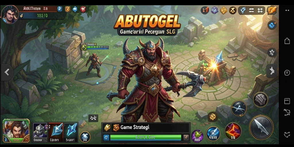 Tampilan gameplay seru dalam ABUTOGEL yang penuh strategi.