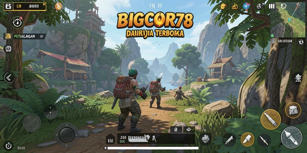Tangkapan layar gameplay <strong>BIGCOR78</strong> yang menampilkan dunia terbuka yang luas.