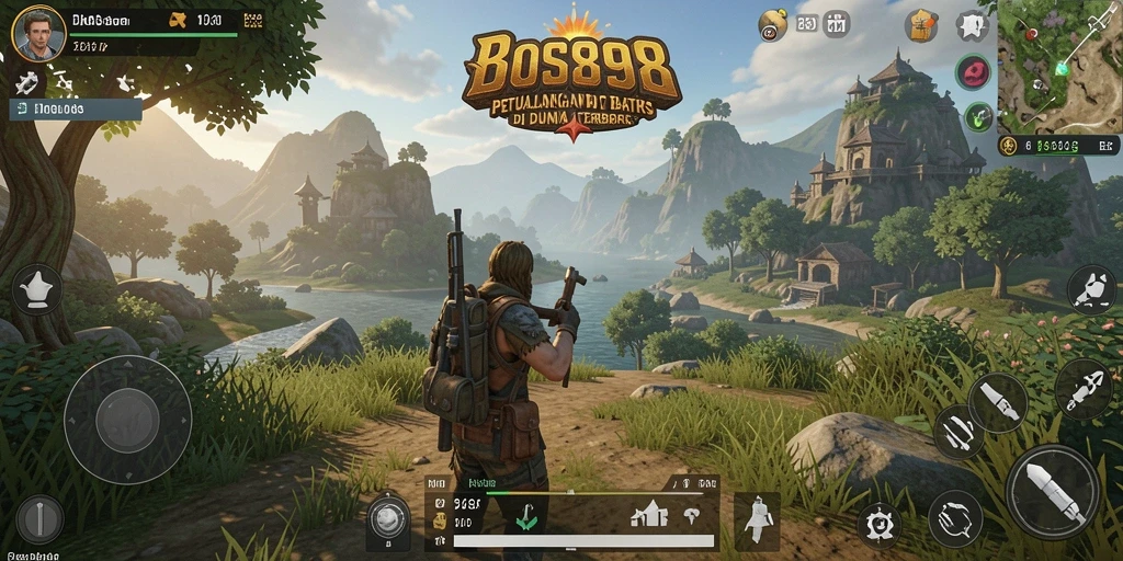 Menampilkan aksi seru dalam gameplay Open World penuh petualangan.
