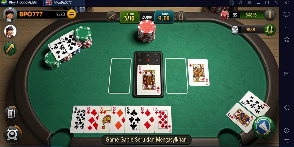 Tampilan gameplay seru dari BPO777 yang mendebarkan.