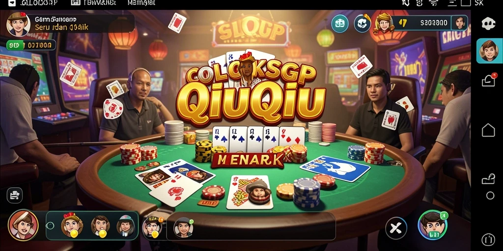 Tampilan gameplay QiuQiu yang seru dan interaktif.