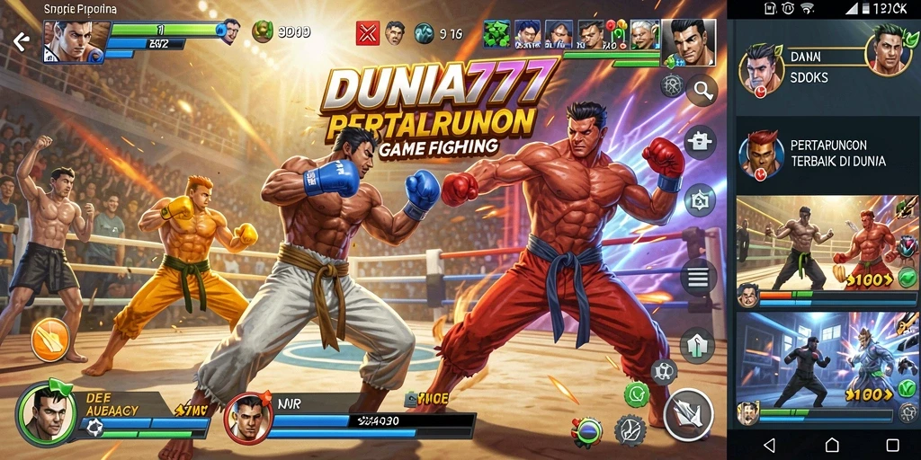 Tampilan menarik dari gameplay seru DUNIA777 saat pertarungan berlangsung.