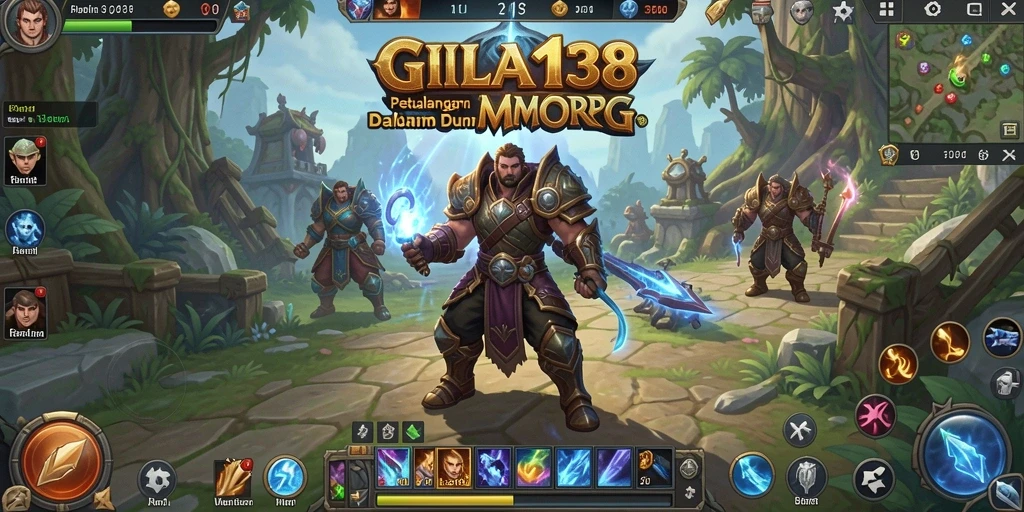 Tangkapan layar permainan GILA138 yang menunjukkan aksi seru dalam MMORPG.