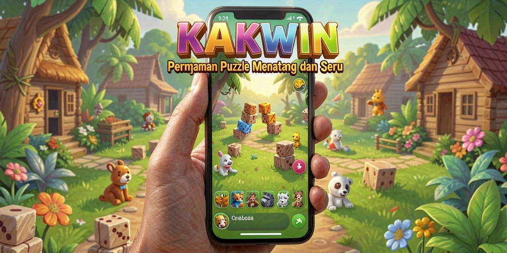 Tangkapan layar KAKWIN menunjukkan tantangan Puzzle yang seru dan menarik.