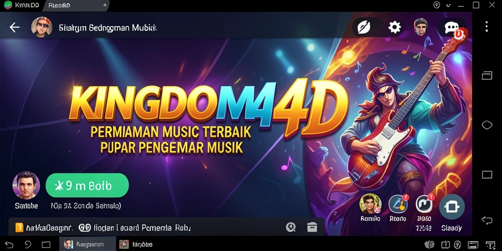 Tampilan gameplay KINGDOM4D yang menarik dan penuh warna.