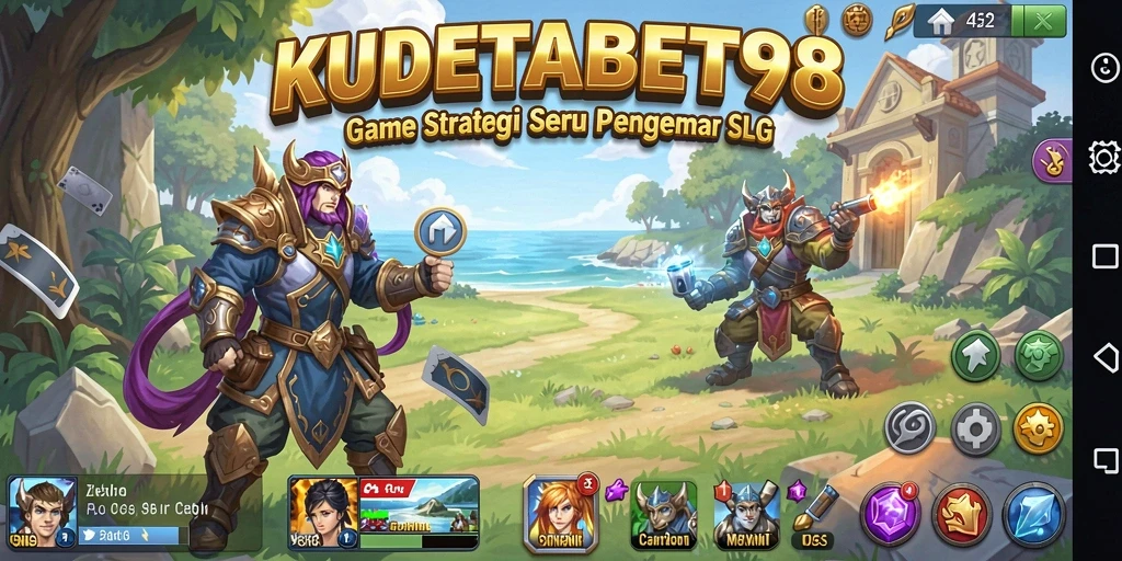 Tangkapan layar menampilkan aksi mendebarkan dalam KUDETABET98.