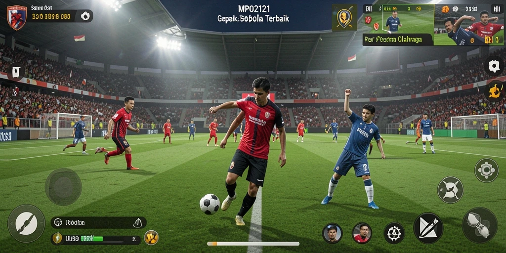 Tampilan menarik dari permainan sepak bola MPO2121.