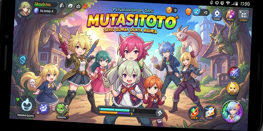 Tampilan gameplay seru dan karakter unik di MUTASITOTO.