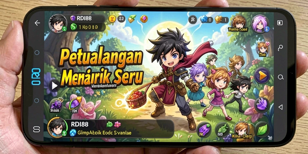 Screenshot gameplay RDI88 dengan aksi karakter anime yang dinamis.