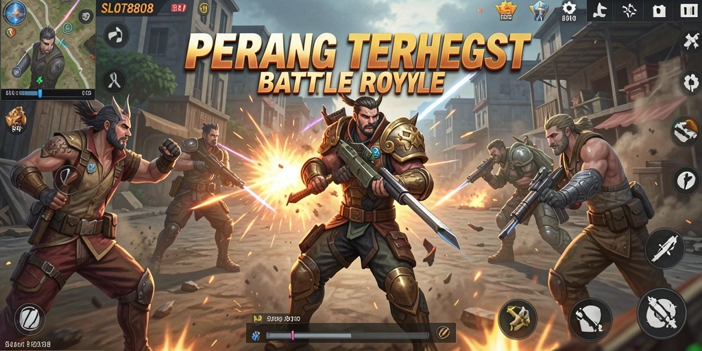 Gameplay intens dan seru di SLOT8808 Battle Royale.