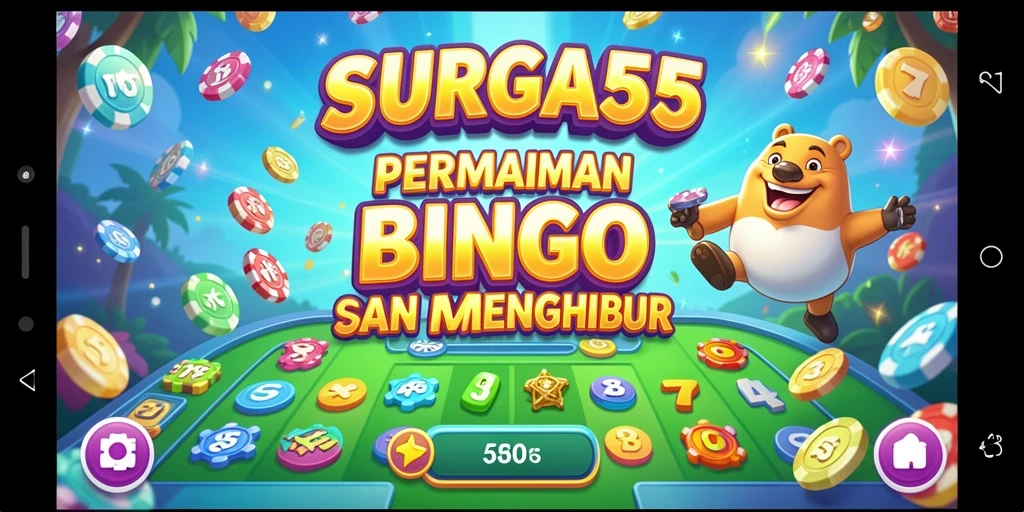 Tampilan gameplay Bingo seru di SURGA55 dengan interaksi pengguna.