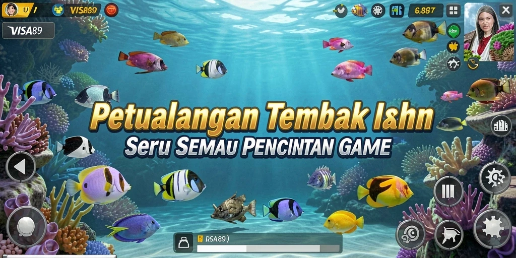 Gameplay seru Tembak Ikan di VISA89 dengan grafis yang memukau.