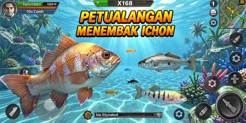 Tangkapan layar utama X168 menampilkan aksi seru permainan Tembak Ikan.
